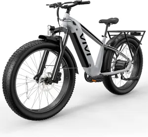Vivi ACE01 Electric Bike for Adults, 26" x 4.0 Fat Tire Ebike, 1475W Peak Motor Torque Sensor Electric Mountain Bike, 25MPH Electric Bicycle with 48V 15AH Battery, Hydraulic Brake, UL 2849 Certified
