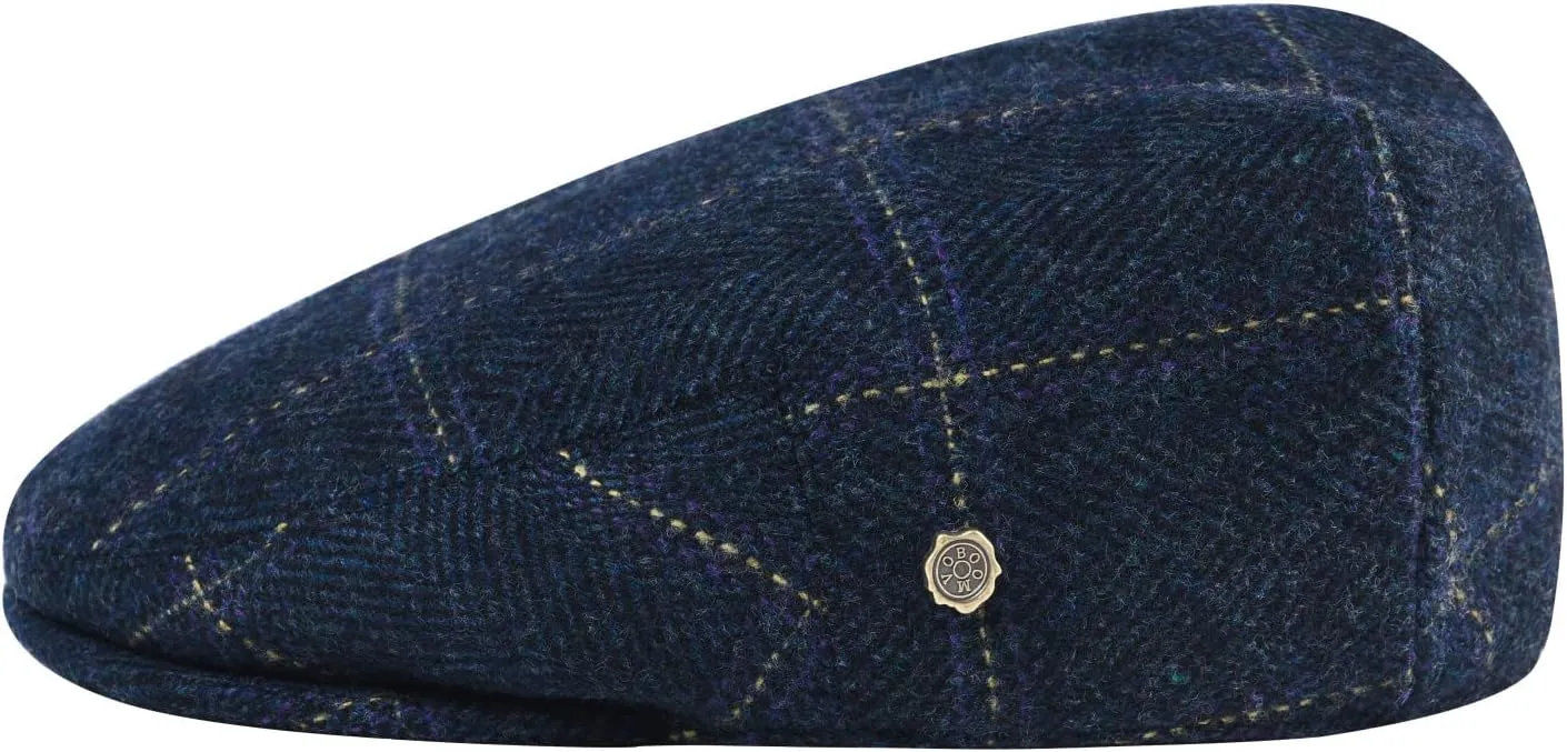 VOBOOM Men's Herringbone Flat Ivy Newsboy Hat Wool Blend Gatsby Cabbie Cap