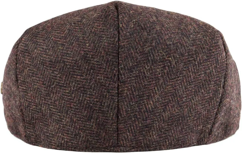 VOBOOM Men's Herringbone Flat Ivy Newsboy Hat Wool Blend Gatsby Cabbie Cap
