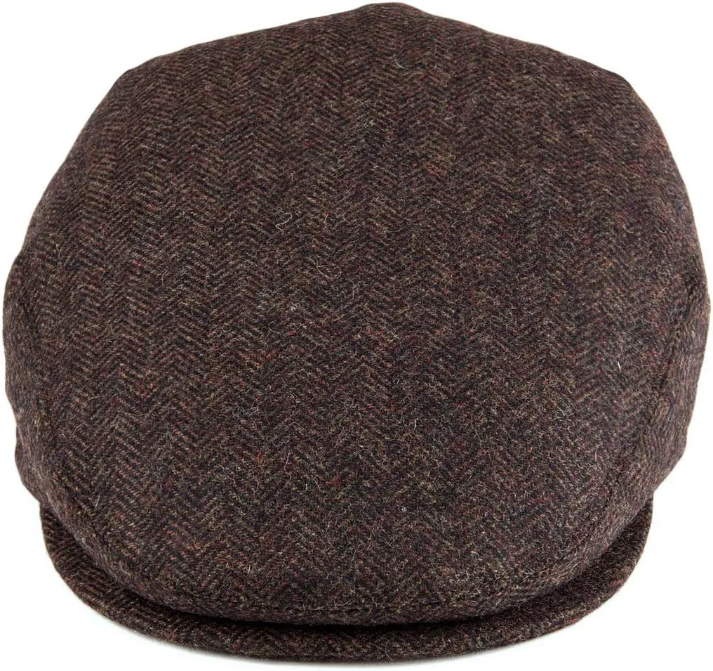 VOBOOM Men's Herringbone Flat Ivy Newsboy Hat Wool Blend Gatsby Cabbie Cap