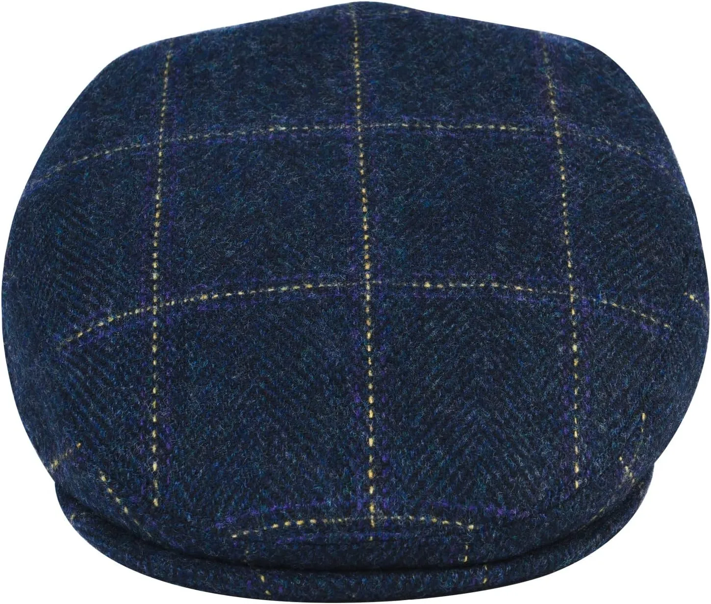 VOBOOM Men's Herringbone Flat Ivy Newsboy Hat Wool Blend Gatsby Cabbie Cap
