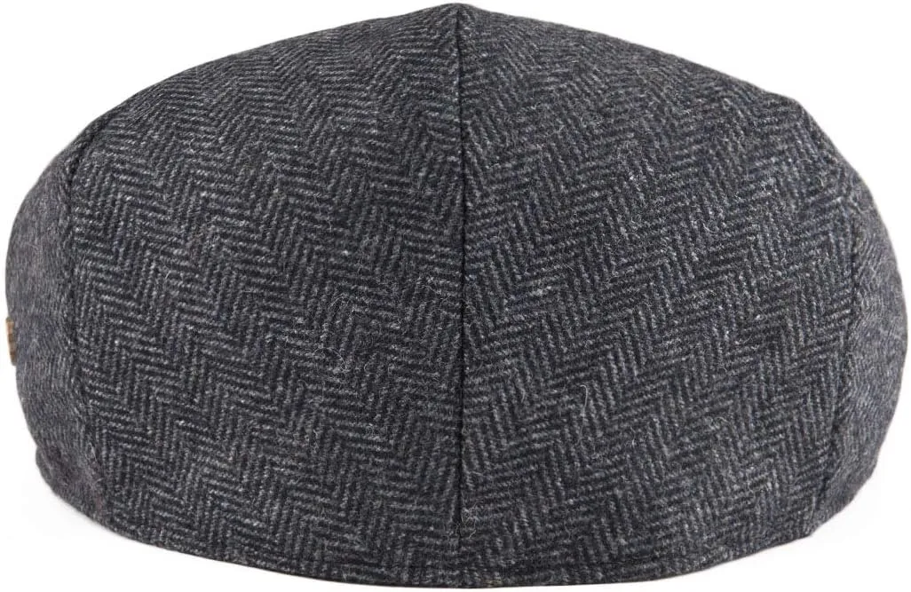 VOBOOM Men's Herringbone Flat Ivy Newsboy Hat Wool Blend Gatsby Cabbie Cap