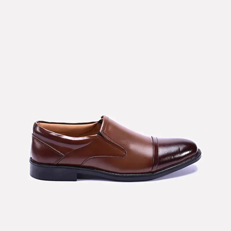 Westbrook Brown Slip On Dress Shoes 0111248