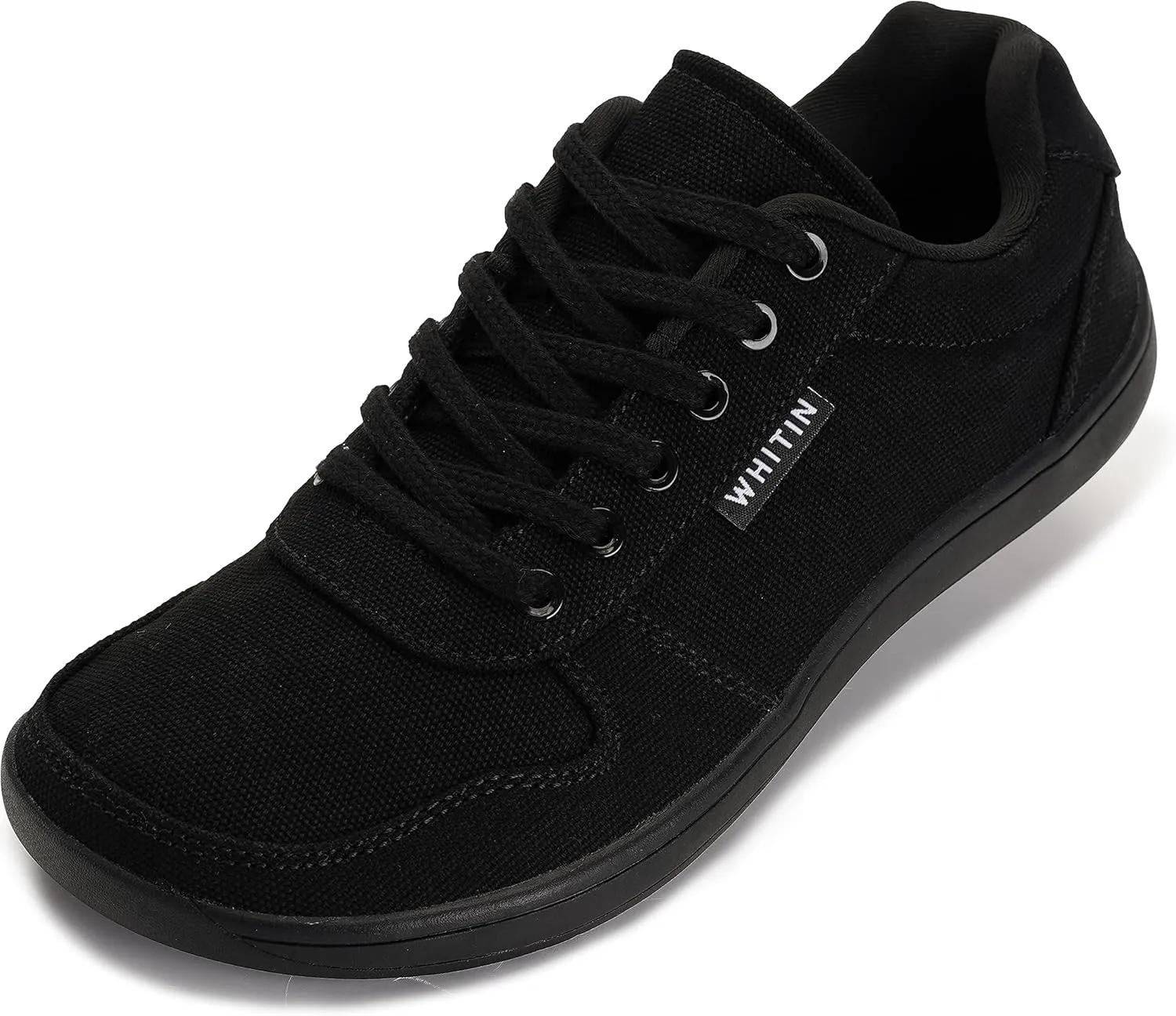WHITIN Wide Toe Box Barefoot Sneakers for Women | Canvas Minimalist Shoes