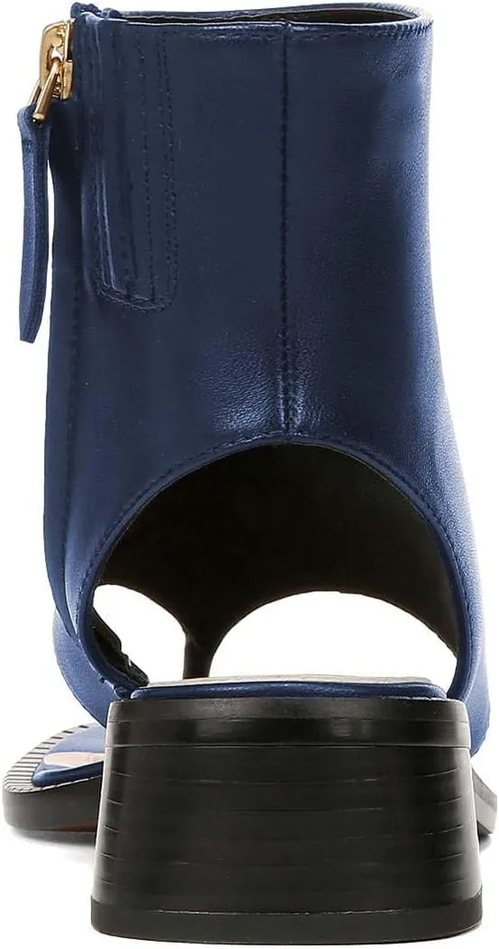 Women Ankle Sandals Boots Chunky Low Heels Flip Flop Open Toe Side Zippers Shoe Shopping Party Prom Size 4-16 US