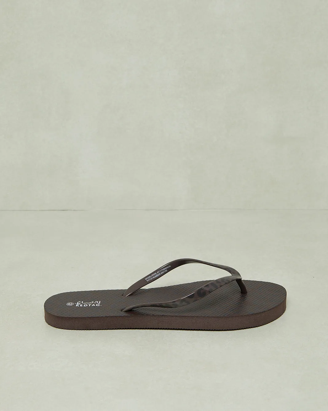 Women Black Leopard Print Flip Flop