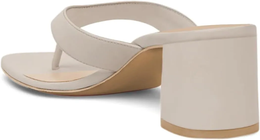 Women Block Low Heel Slip on Flip Flops Open Split Toe Lightweight Thong Sandals Comfort Summer Casual Mules Size 4-16 US