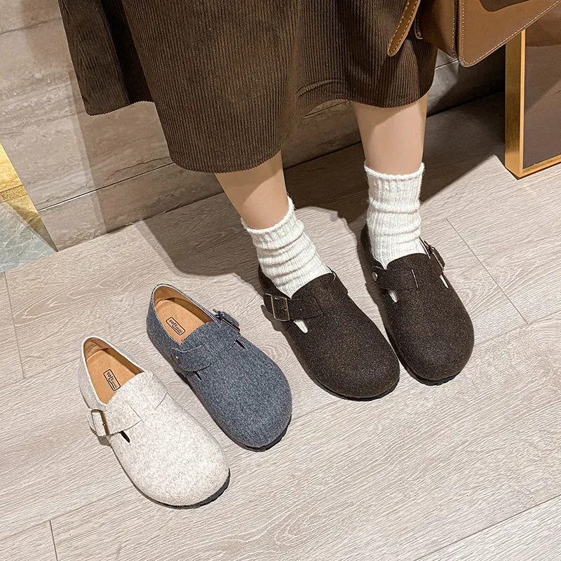 Women Retro Minimalist Flat Soft Casual Shoes