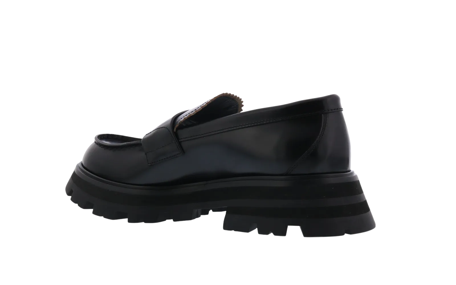 Women Shoe Leather.s.rubb. Shiny LIQ