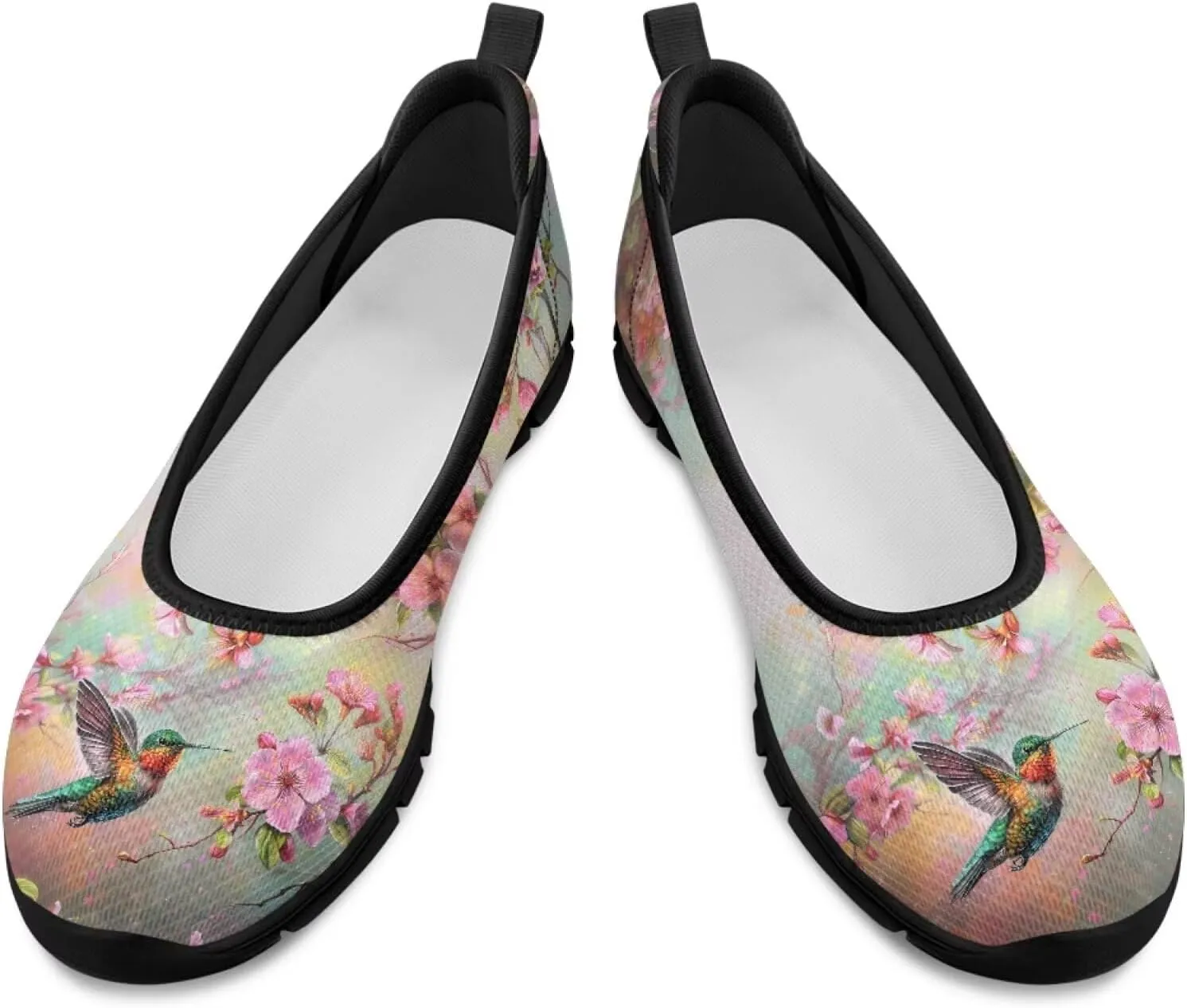 Womens Fitness Shoes Hummingbird Wide Barefoot Sneakers Comfortable Flat Walking Low Top Athletic Sneaker Lightweight Minimalist Shoe