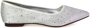 Womens Flat Shoes Ladies Wedding Slip On Point Toe Ballet Pumps