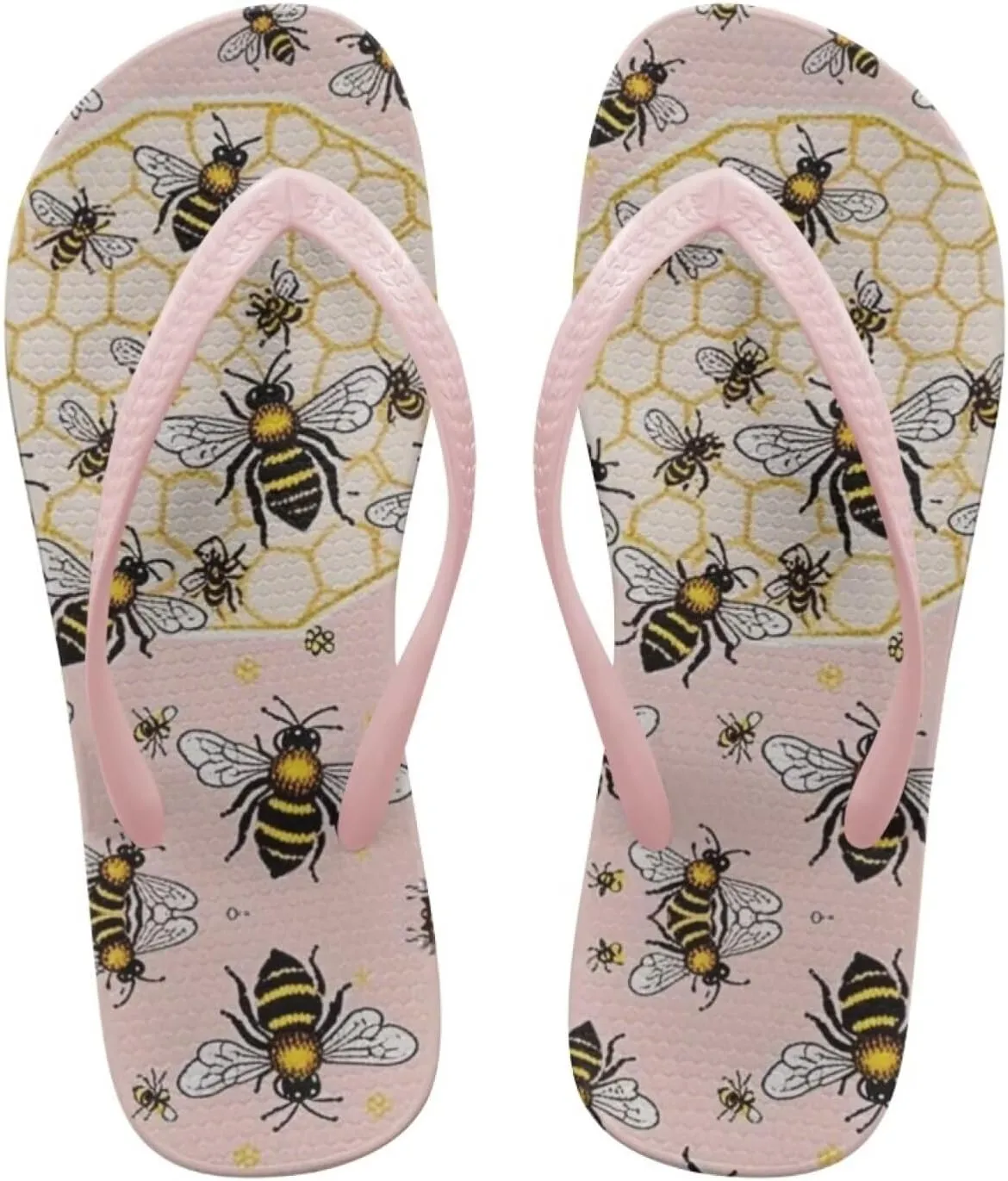 Womens Flip Flops Ladies Non Slip Sandals Lightweight Stylish Shower Shoes Yoga Mat for Summer