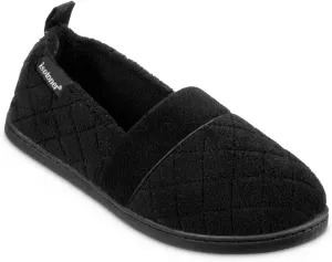 Women's Quilted Microterry Closed Back Slippers