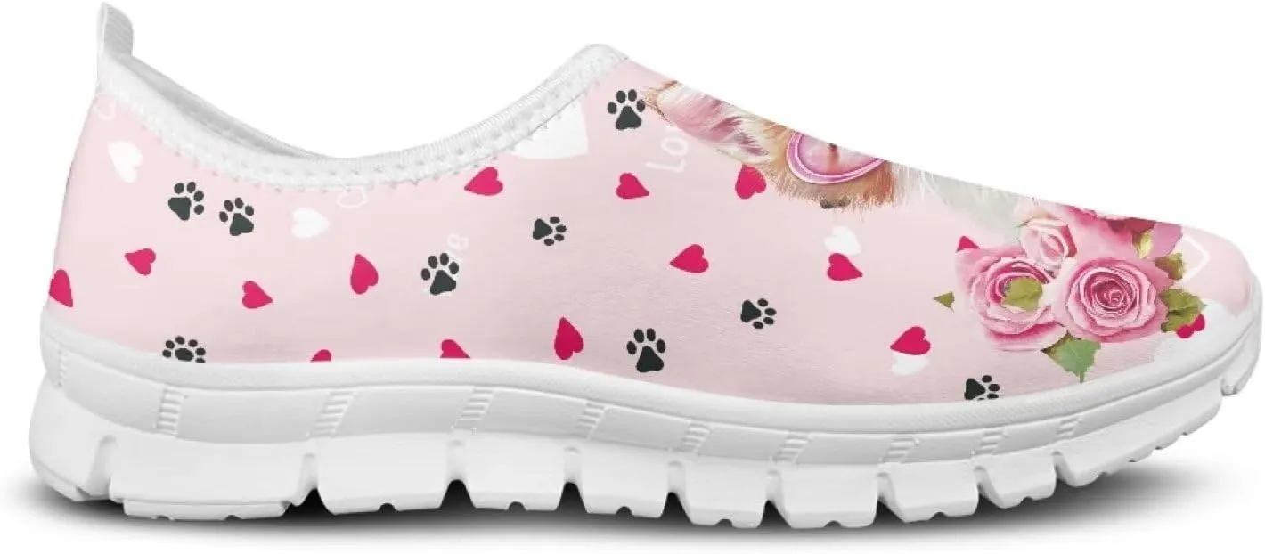 Womens Slip On Walking Shoes Holiday Shoes for Women Novelty Casual Shoes