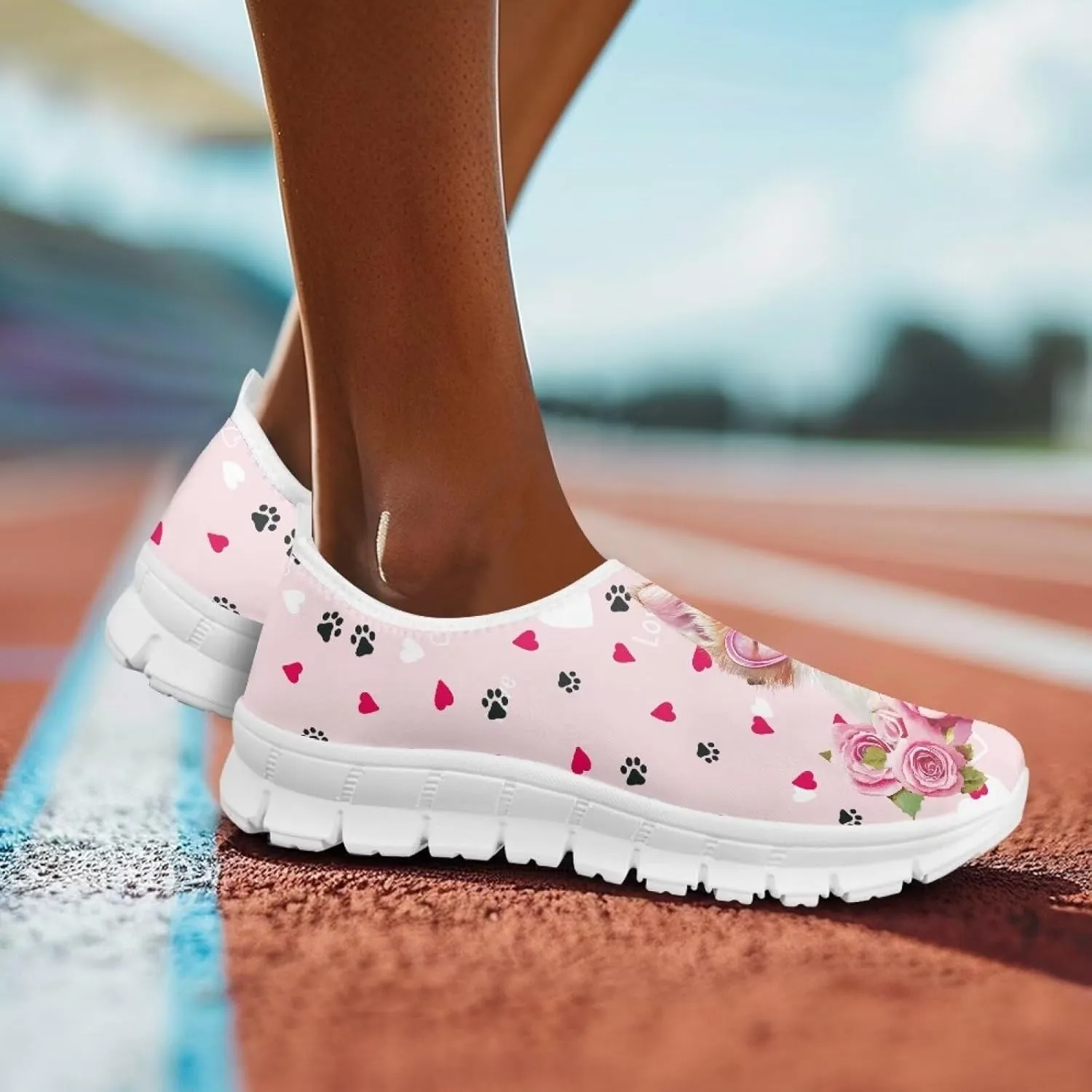 Womens Slip On Walking Shoes Holiday Shoes for Women Novelty Casual Shoes