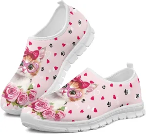 Womens Slip On Walking Shoes Holiday Shoes for Women Novelty Casual Shoes