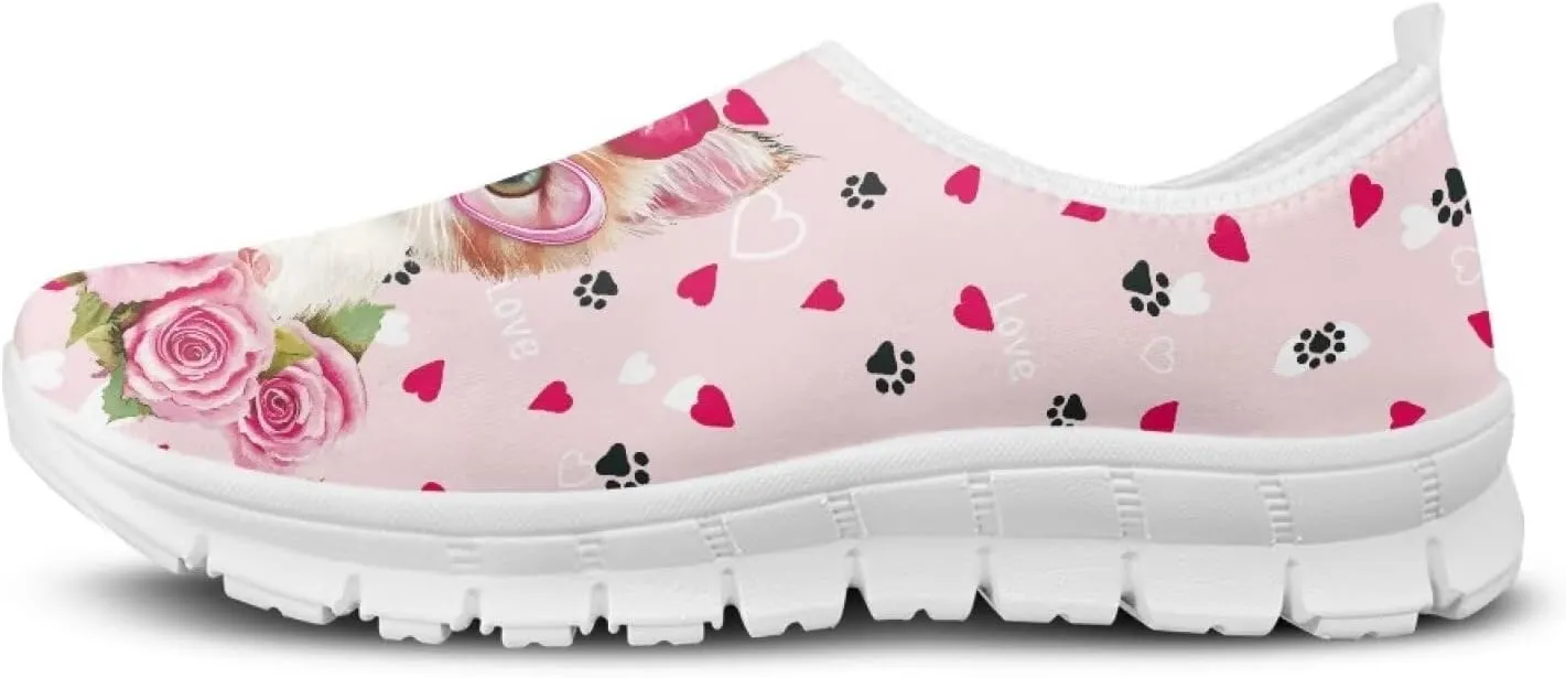 Womens Slip On Walking Shoes Holiday Shoes for Women Novelty Casual Shoes