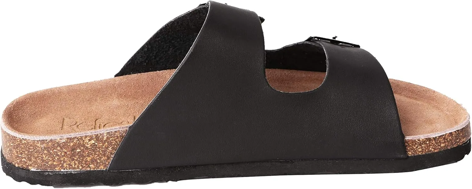 Womens Slippers Slip On Flip Flops T-Strap Cork Sole Casual Flat Slides Sandals