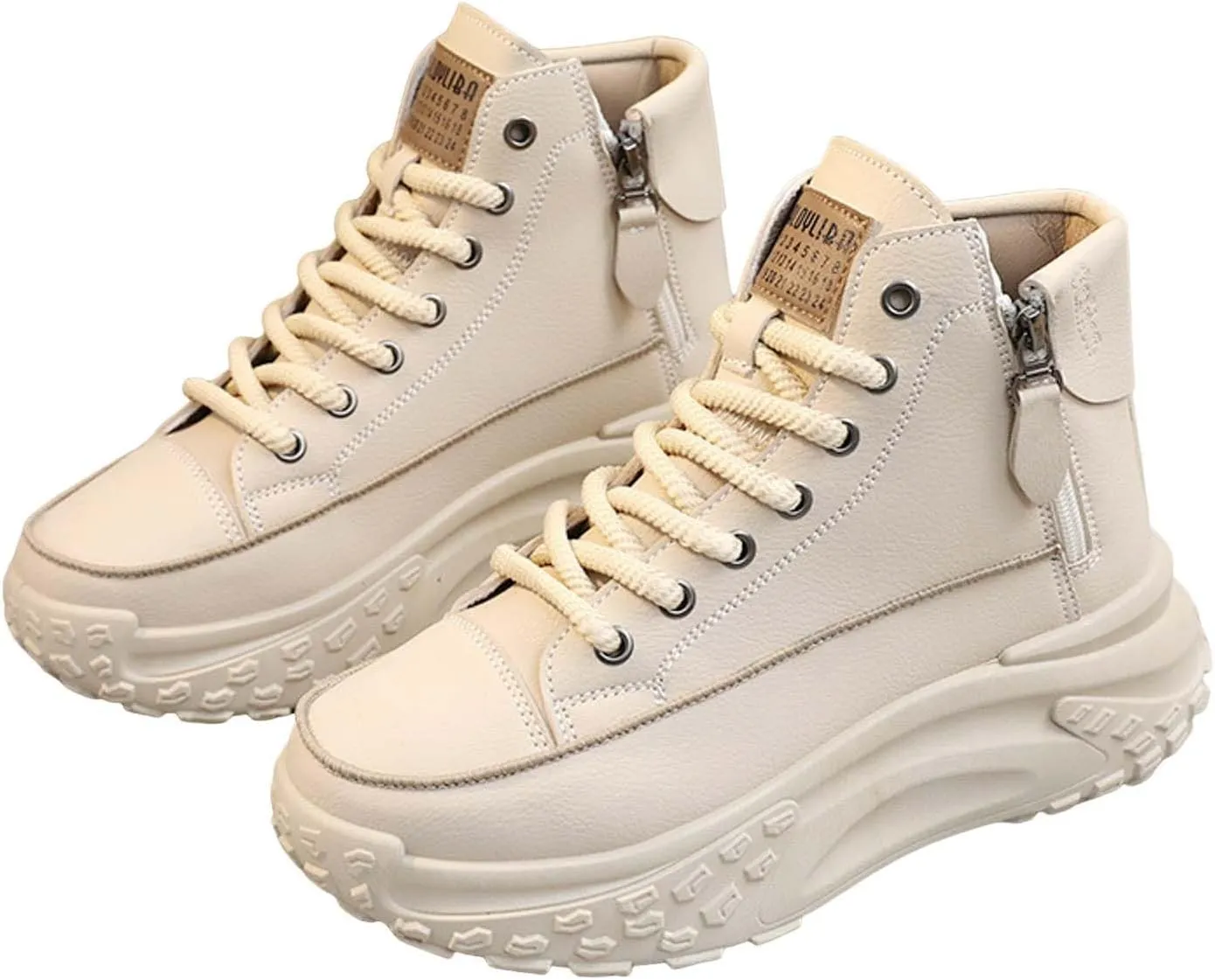 Women's Thick Sole Fashionable Round Toe Casual Shoes Women's Air 1 Crater Casual Shoes Height Increasing Lady Flip Flop