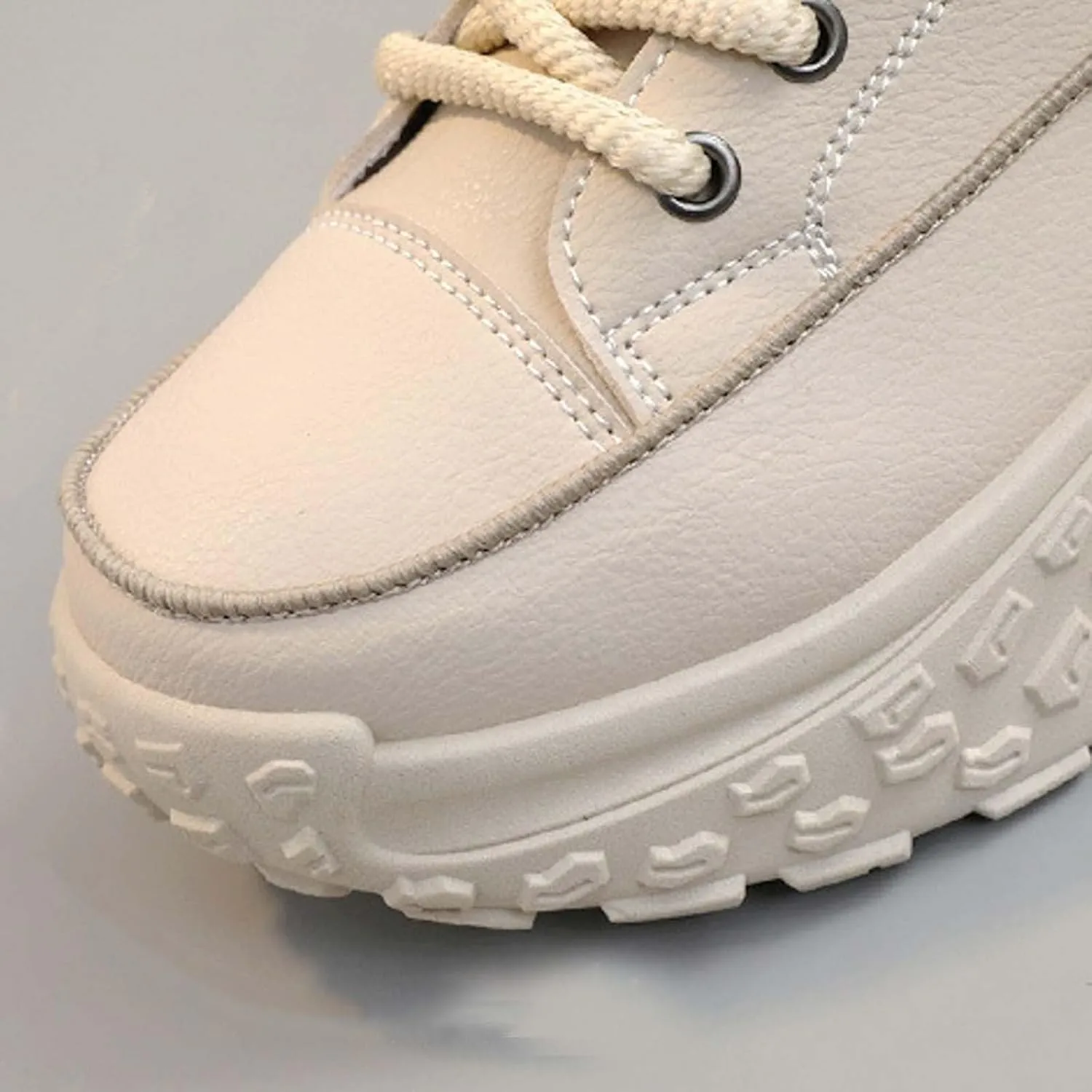Women's Thick Sole Fashionable Round Toe Casual Shoes Women's Air 1 Crater Casual Shoes Height Increasing Lady Flip Flop