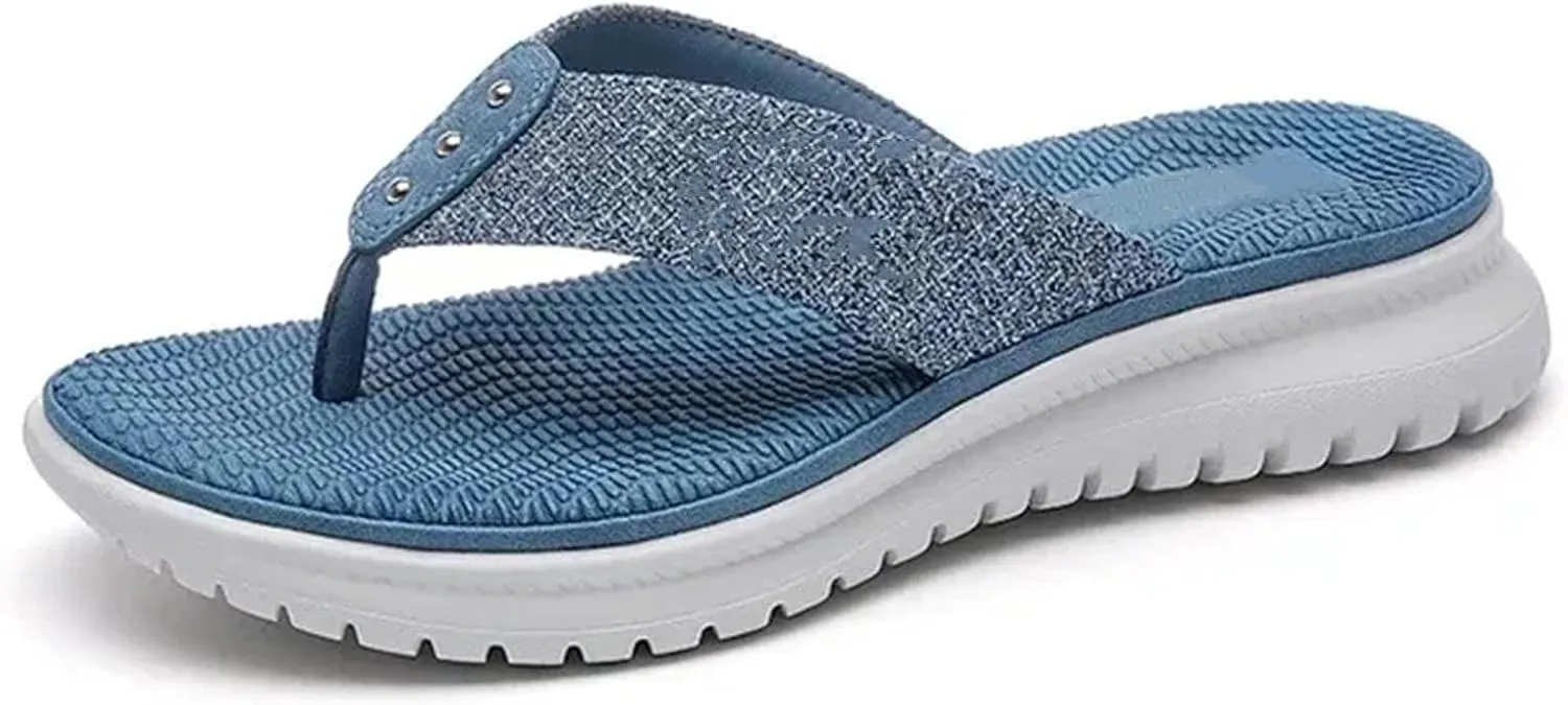 Women's Thick Sole Flip-Flops - Summer Beach Soft Casual Slides