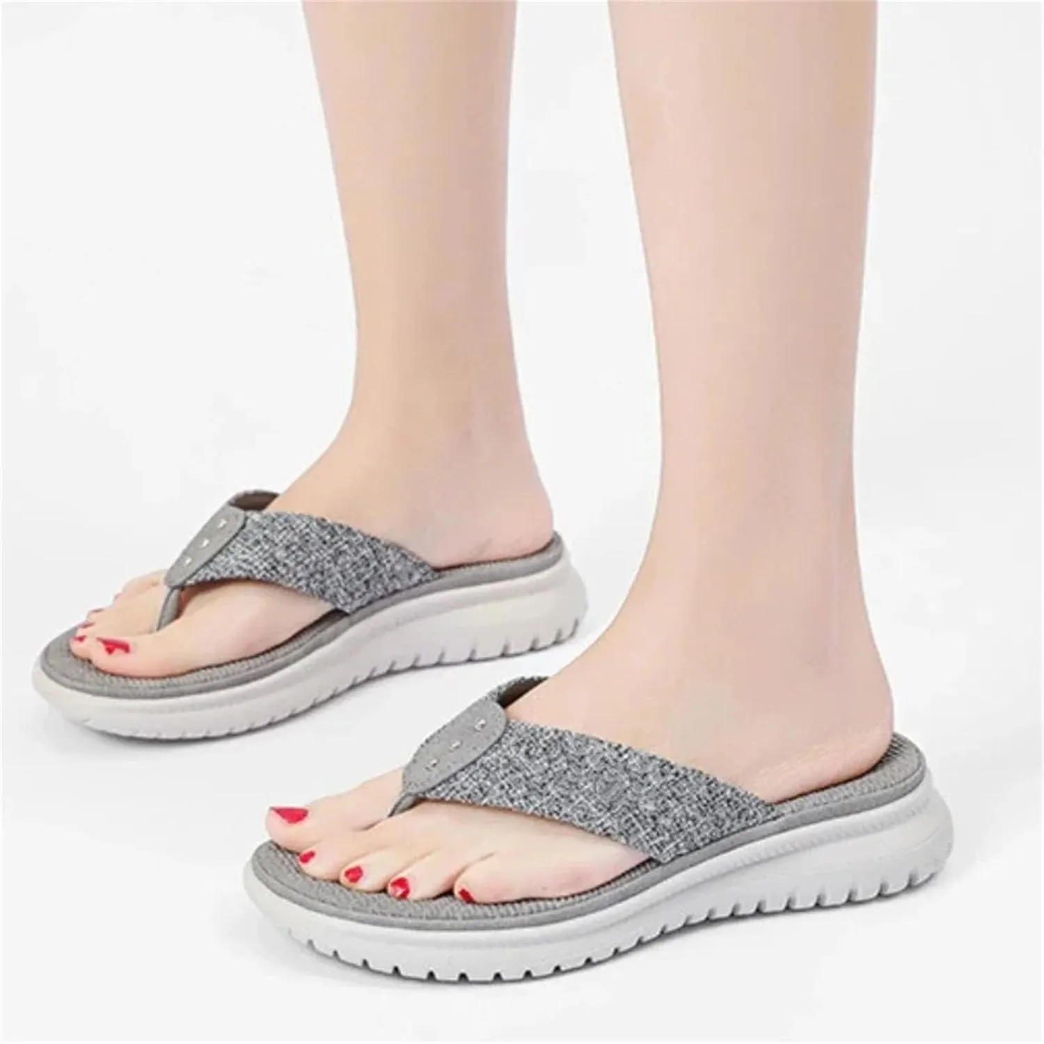 Women's Thick Sole Flip-Flops - Summer Beach Soft Casual Slides