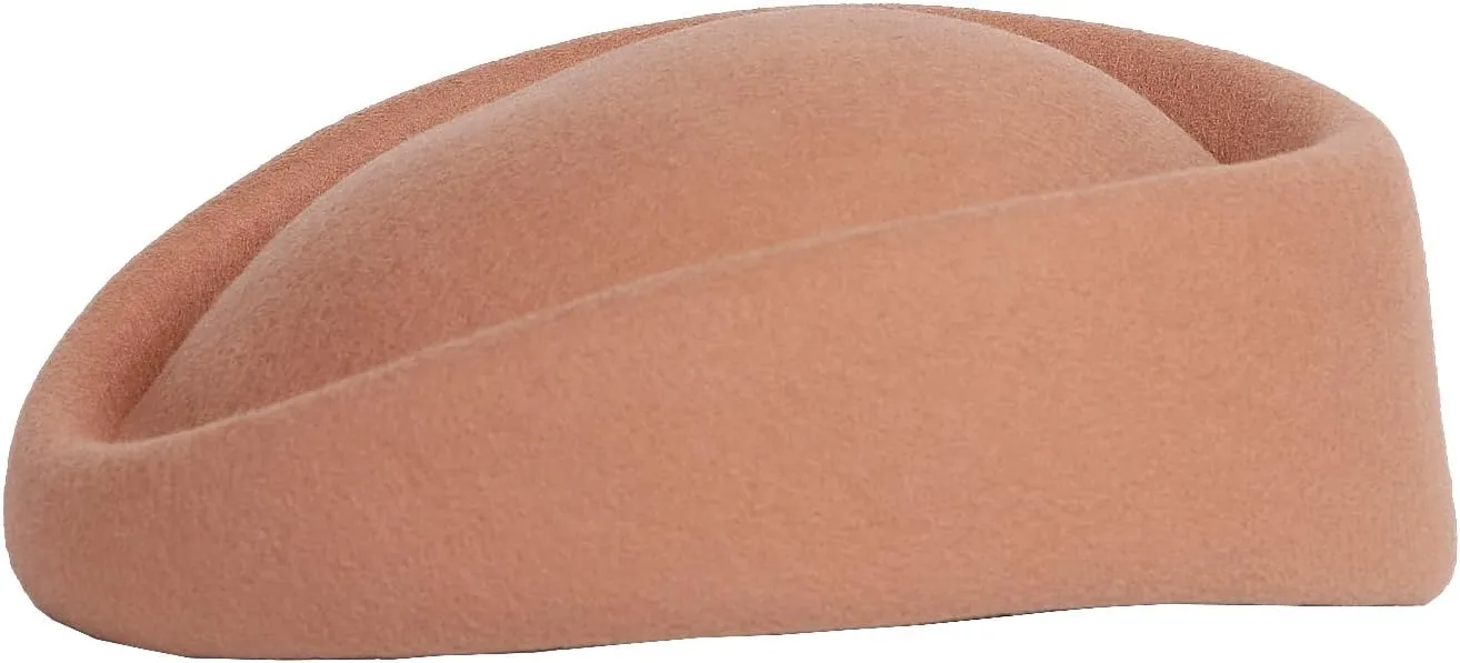 Wool Felt Beret Derby Fascinator Hats for Women Ladies Church Tea Party Formal Wedding Pillbox Hat