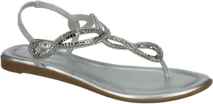 XAPPEAL Akia - Women's Braided Ankle Strap Gladiator Thong Flip Flop Sandals