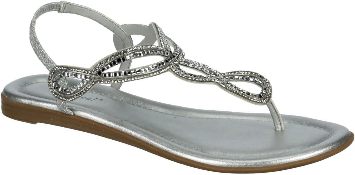 XAPPEAL Akia - Women's Braided Ankle Strap Gladiator Thong Flip Flop Sandals