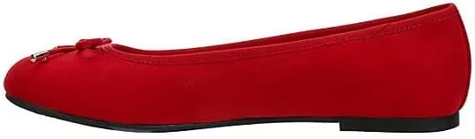 XAPPEAL Cailin - Women's Slip-On Round Toe Bow Accented Dress Ballet Flats