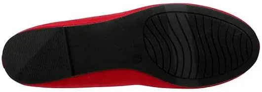 XAPPEAL Cailin - Women's Slip-On Round Toe Bow Accented Dress Ballet Flats