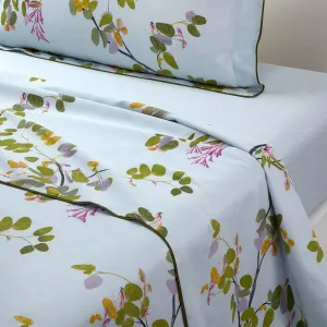 Yves Delorme Luciole Multicolor King 114 x 116 in Flat Sheet - Extra Soft and Warm Luxury Sheets, 100% Natural Organic French Bed Linens - Breathable and Durable