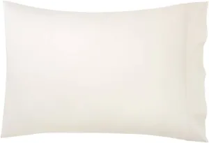 Yves Delorme Triomphe Nacre (Ivory) Standard 21 x 32 in Pillowcase - Extra Soft and Warm Luxury Sheets, 100% Natural Organic French Bed Linens - Breathable and Durable