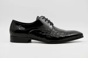 Zaria Black Formal Patent Derby