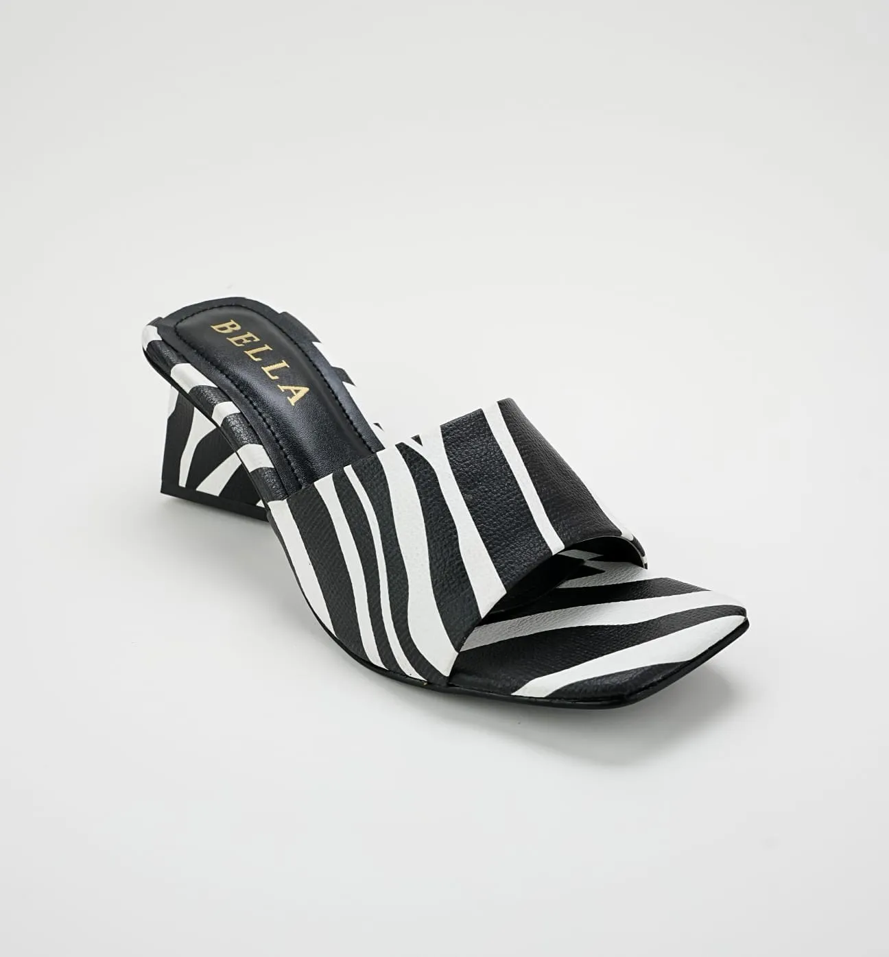 Zebra Triangle Heel