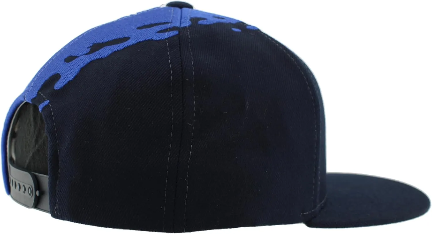 ZHATS NHL Officially Licensed Adjustable Snapback Hat Flat Bill Z11 Retro Paintbrush