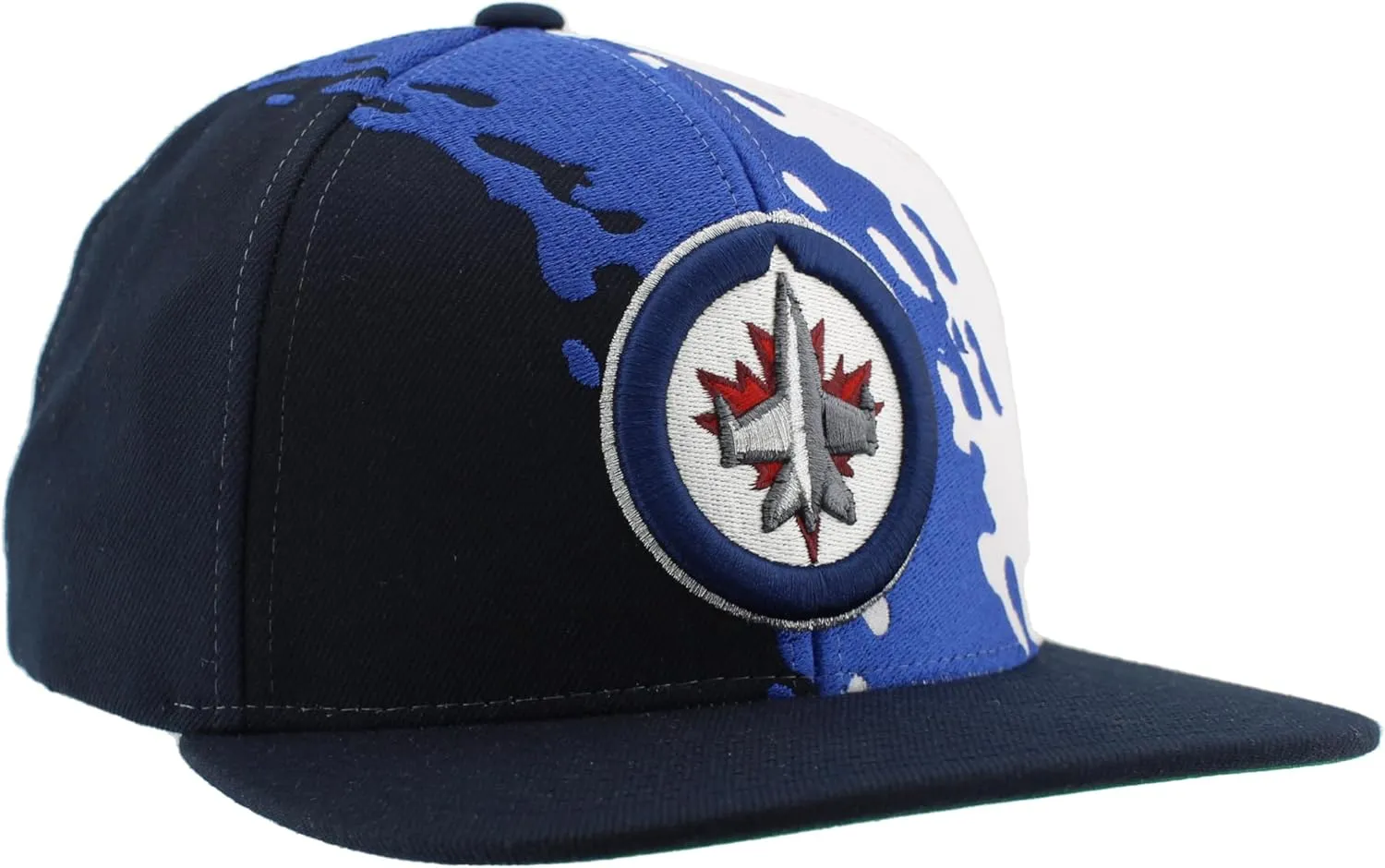 ZHATS NHL Officially Licensed Adjustable Snapback Hat Flat Bill Z11 Retro Paintbrush