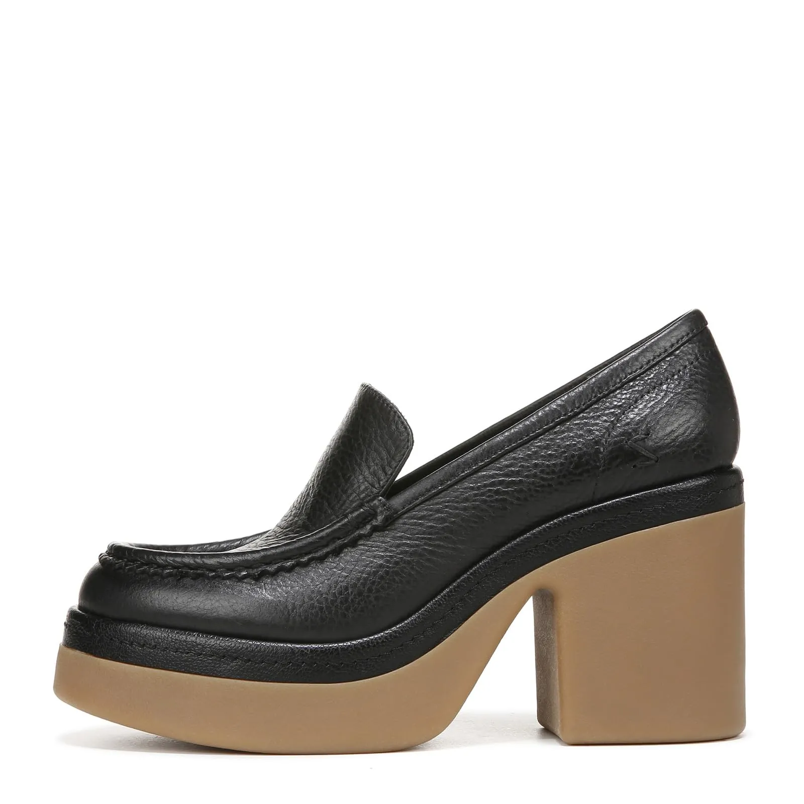 ZODIAC Womens Dorit High Heel Loafer Black Leather 9 M