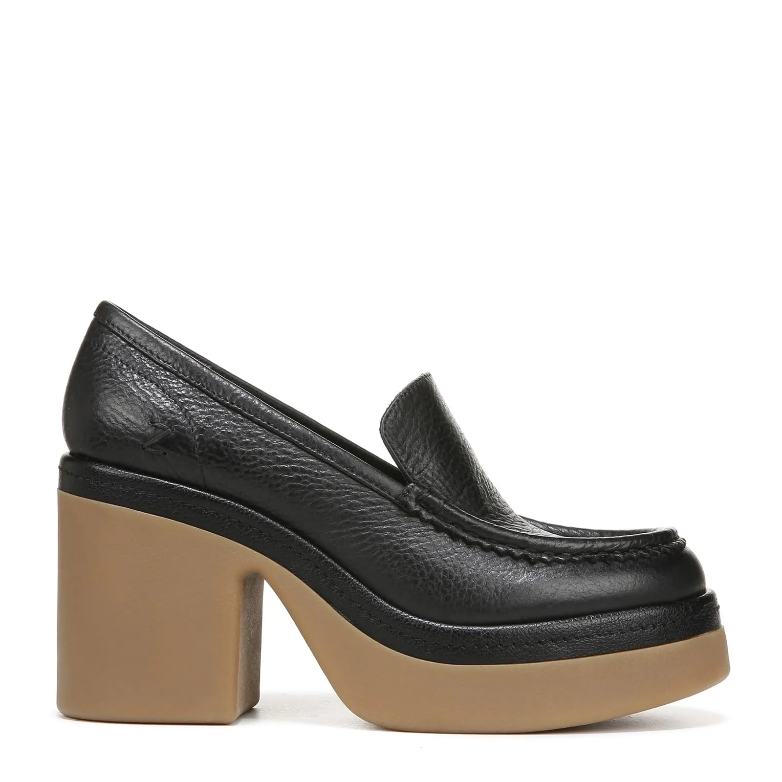 ZODIAC Womens Dorit High Heel Loafer Black Leather 9 M