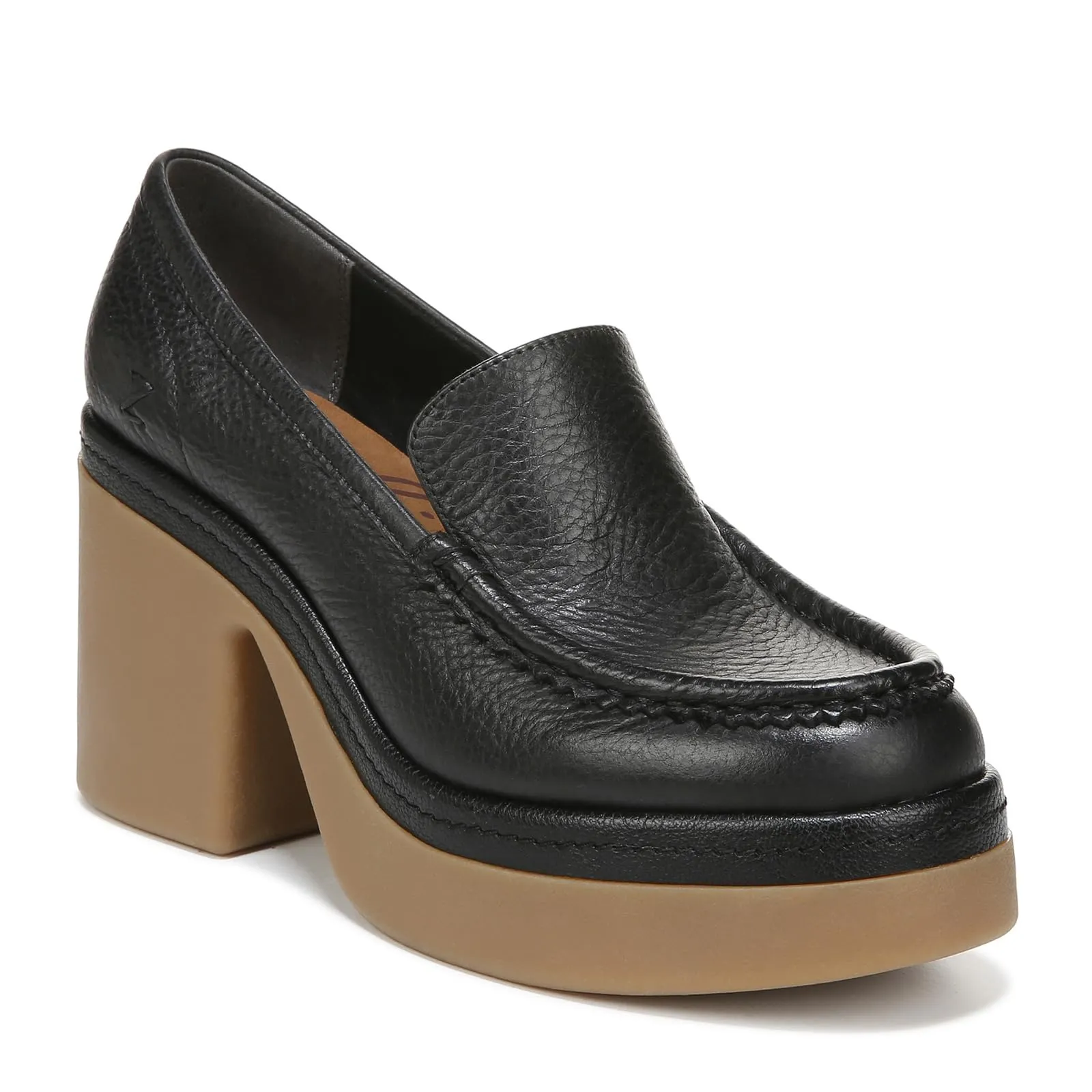 ZODIAC Womens Dorit High Heel Loafer Black Leather 9 M