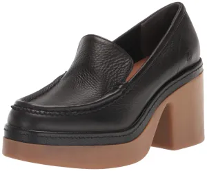 ZODIAC Womens Dorit High Heel Loafer Black Leather 9 M